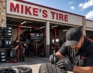 Tire Tread Depth Inspection at Mike's Tire