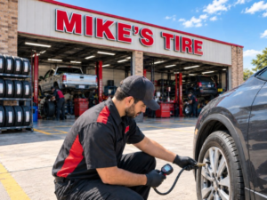 Tire Pressure Check at Mike's Tire